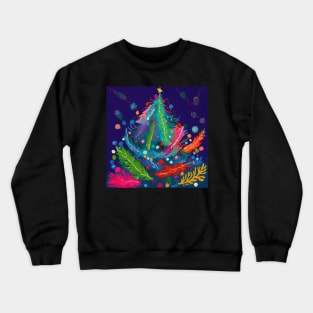 Festive tree Crewneck Sweatshirt